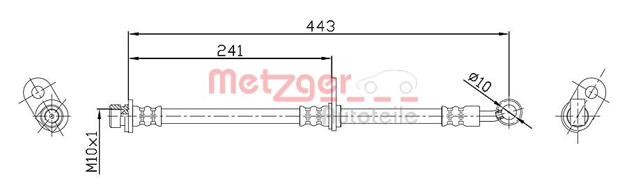 METZGER Gumifékcső 4115189_METZ